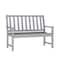 Flash Furniture Ellsworth 50 All Weather Indoor/Outdoor Recycled HDPE Bench with Contoured Seat in Gray LE-HMP-2035-12-GRY-GG - alternate 7